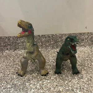 Dinosaur Toy Set - Green and Brown
